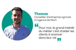 portrait conseiller d'entreprise agricole Thomas Cornuault