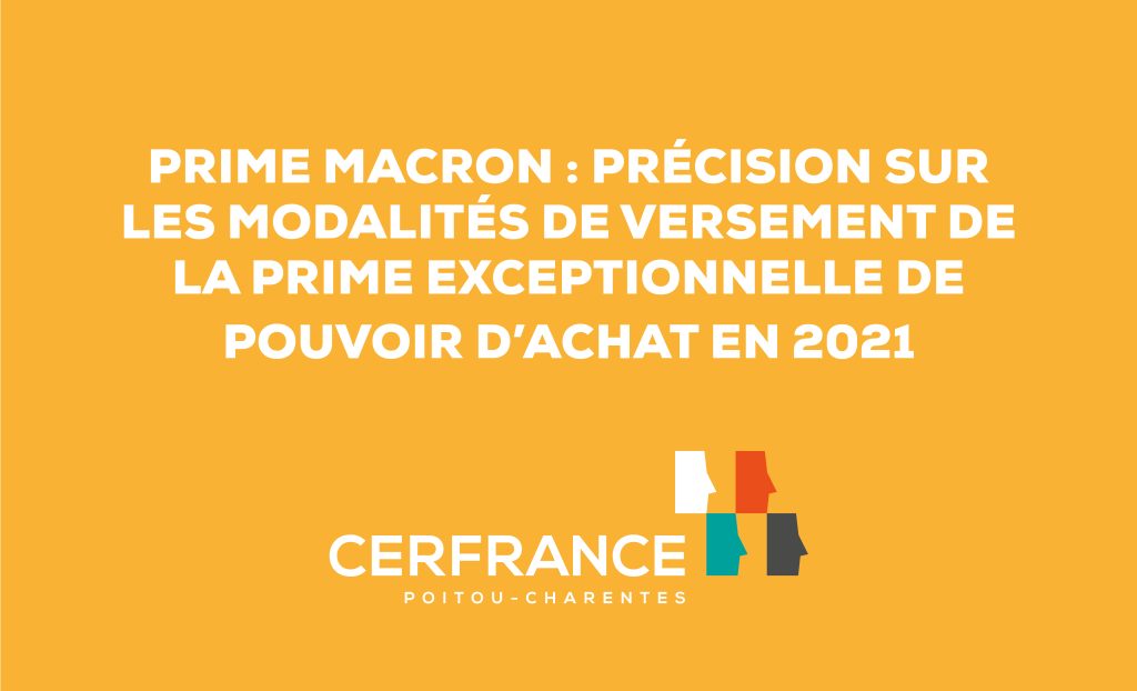 Modalité de versement Prime Macron Cerfrance PCh
